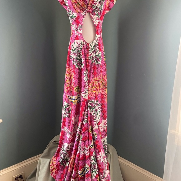 Zac Posen Women's Safety-Pin Print Maxi Dress - Picture 6 of 6